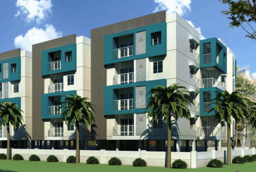 Landscaped amenities at a residential project marketed by SV Properties