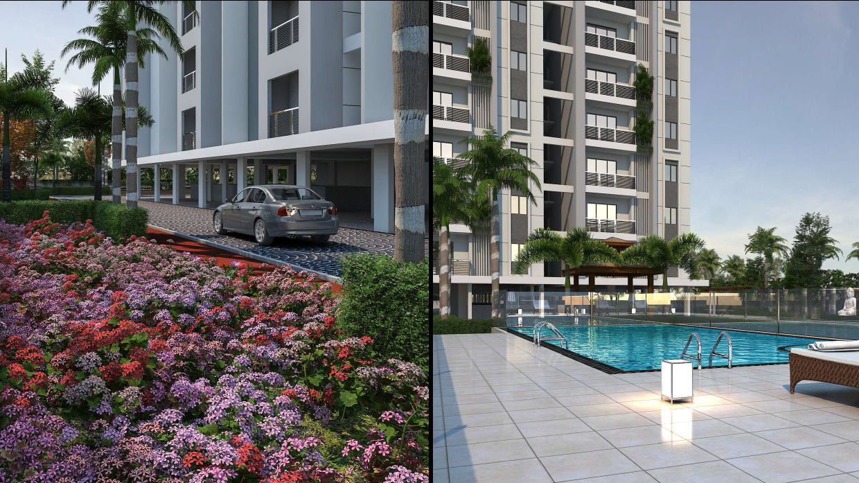Eeshanya Aaroha swimming pool and wellness zones
