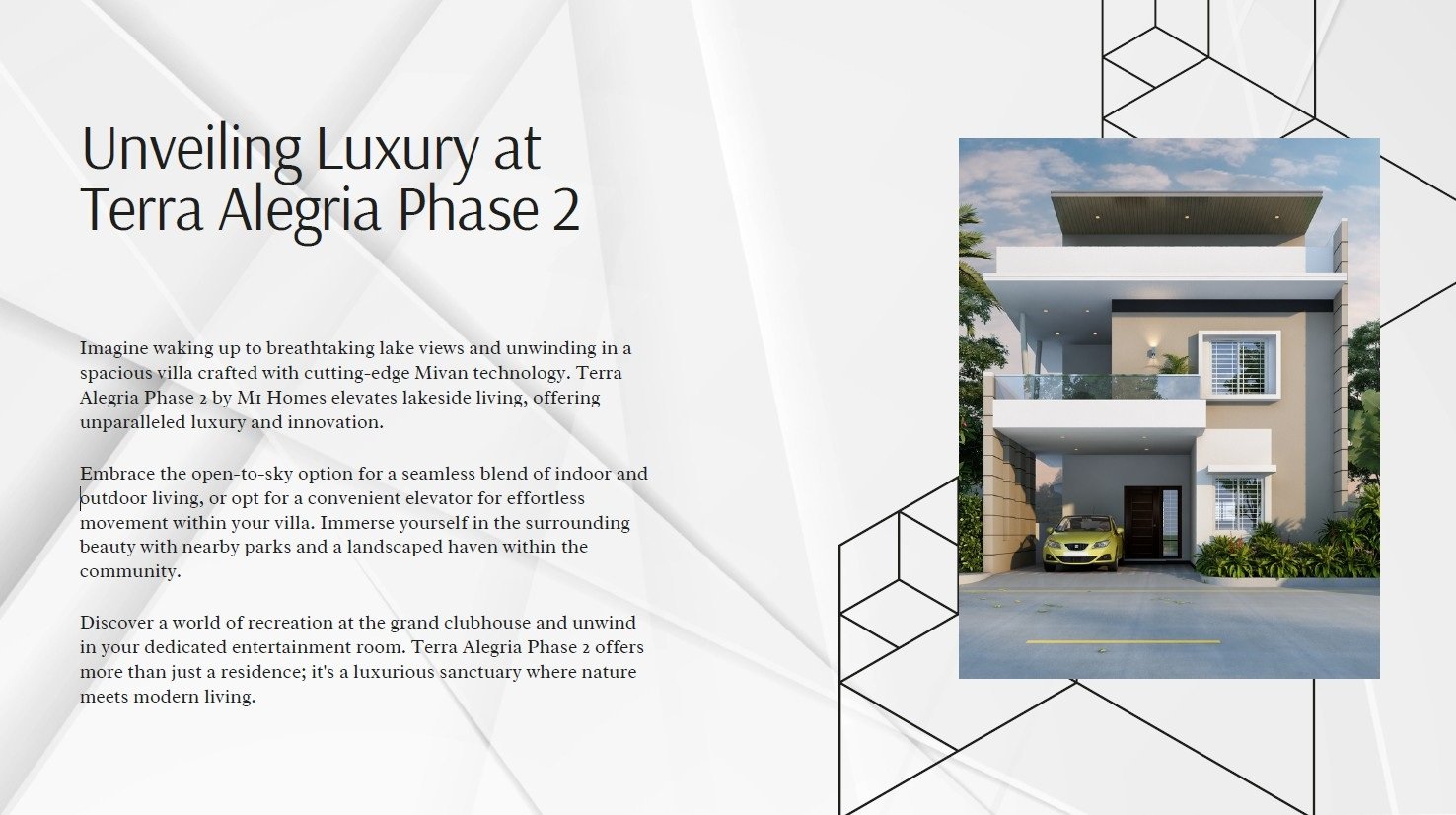 Terra Alegria landscaped amenities area