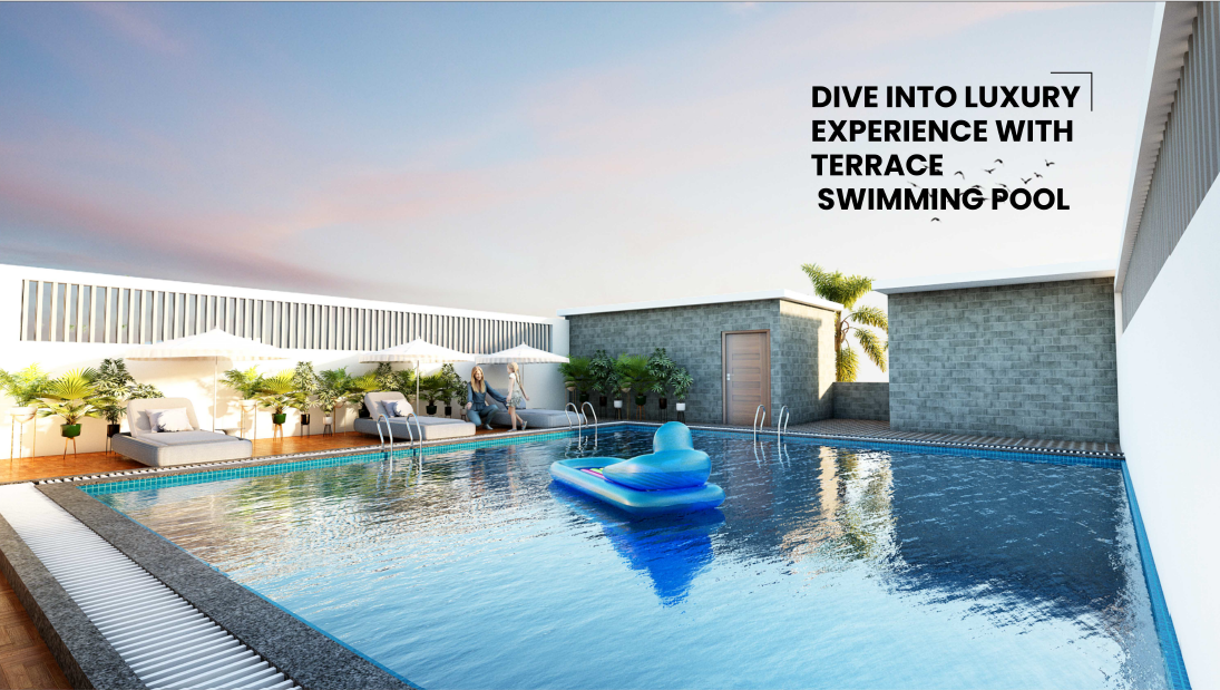Platinum East Woods terrace swimming pool